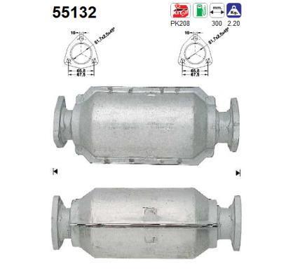 Catalyseur (Pot catalytique) AS ref. 55132