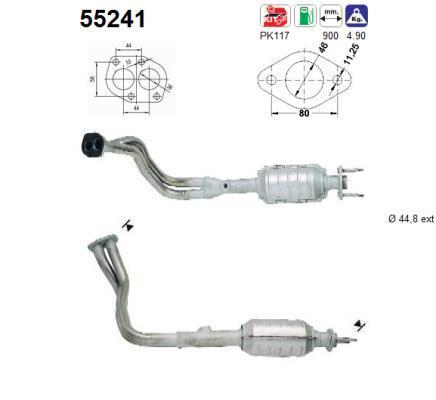 Catalyseur (Pot catalytique) AS ref. 55241
