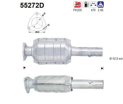 Catalyseur (Pot catalytique) AS ref. 55272D