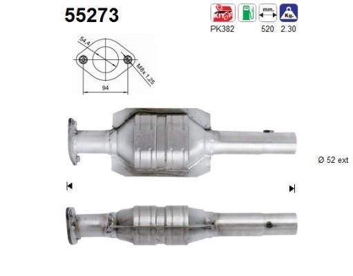Catalyseur (Pot catalytique) AS ref. 55273