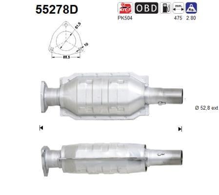Catalyseur (Pot catalytique) AS ref. 55278D