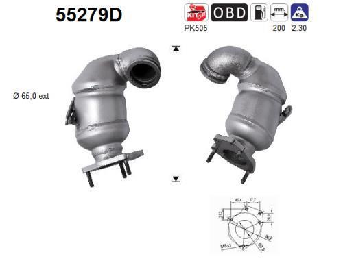 Catalyseur (Pot catalytique) AS ref. 55279D