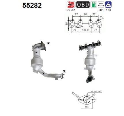 Catalyseur (Pot catalytique) AS 55282