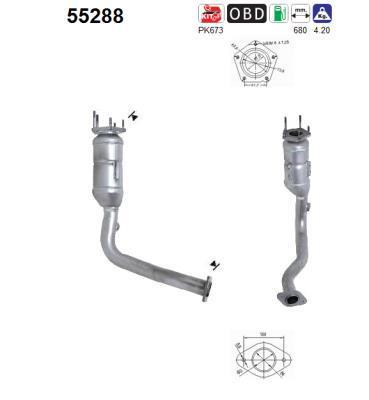 Catalyseur (Pot catalytique) AS ref. 55288