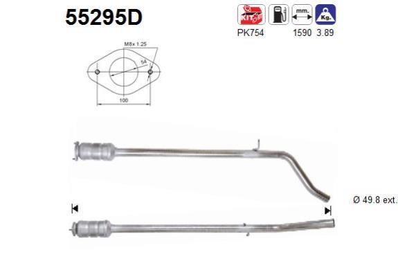 Catalyseur (Pot catalytique) AS 55295D