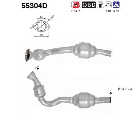 Catalyseur (Pot catalytique) AS ref. 55304D