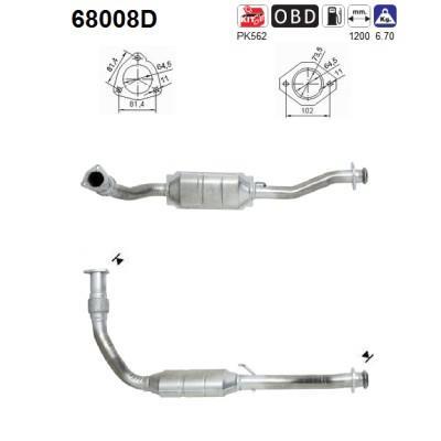 Catalyseur (Pot catalytique) AS 68008D