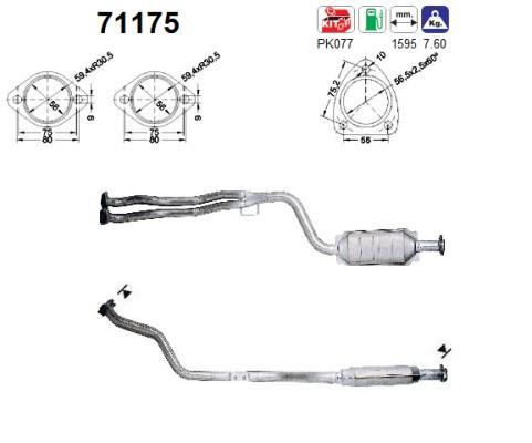Catalyseur (Pot catalytique) AS 71175
