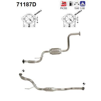 Catalyseur (Pot catalytique) AS ref. 71187D