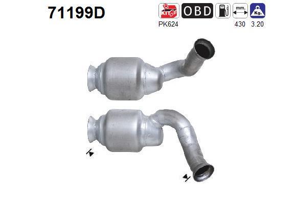 Catalyseur (Pot catalytique) AS 71199D