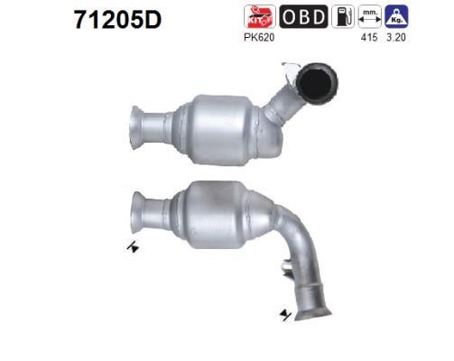 Catalyseur (Pot catalytique) AS ref. 71205D