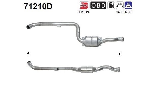 Catalyseur (Pot catalytique) AS 71210D