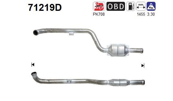 Catalyseur (Pot catalytique) AS 71219D