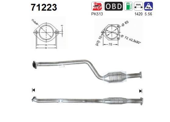 Catalyseur (Pot catalytique) AS 71223
