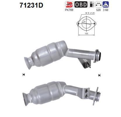 Catalyseur (Pot catalytique) AS 71231D