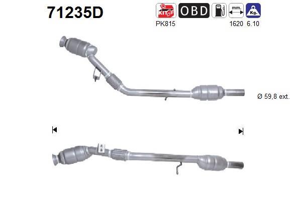 Catalyseur (Pot catalytique) AS 71235D