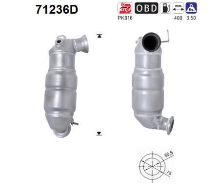 Catalyseur (Pot catalytique) AS ref. 71236D