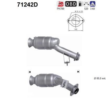 Catalyseur (Pot catalytique) AS 71242D