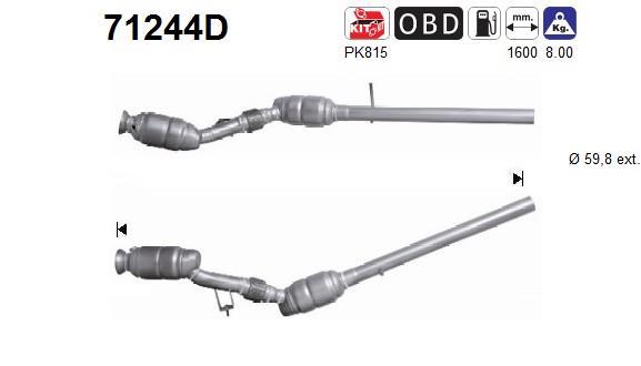 Catalyseur (Pot catalytique) AS 71244D