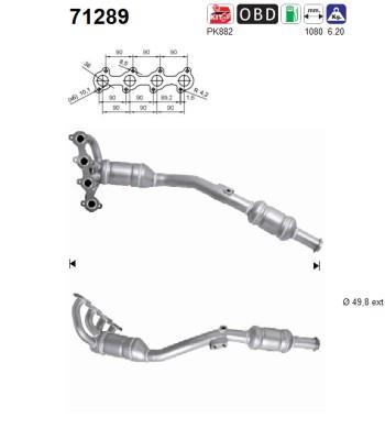 Catalyseur (Pot catalytique) AS 71289