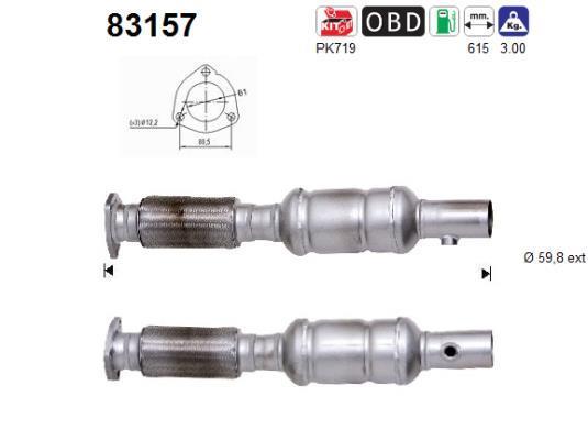 Catalyseur (Pot catalytique) AS 83157