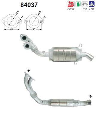 Catalyseur (Pot catalytique) AS ref. 84037