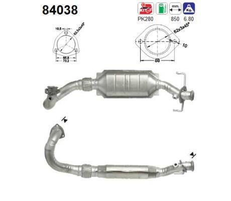 Catalyseur (Pot catalytique) AS ref. 84038
