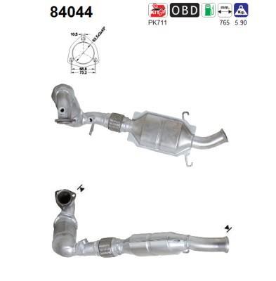 Catalyseur (Pot catalytique) AS 84044