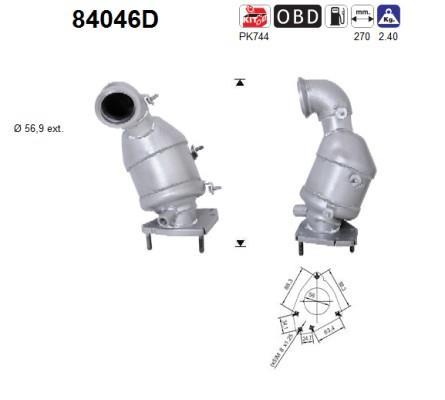 Catalyseur (Pot catalytique) AS ref. 84046D