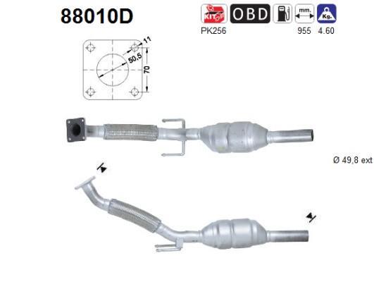 Catalyseur (Pot catalytique) AS ref. 88010D