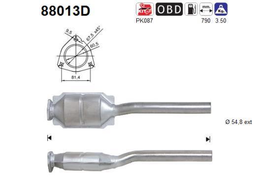 Catalyseur (Pot catalytique) AS ref. 88013D
