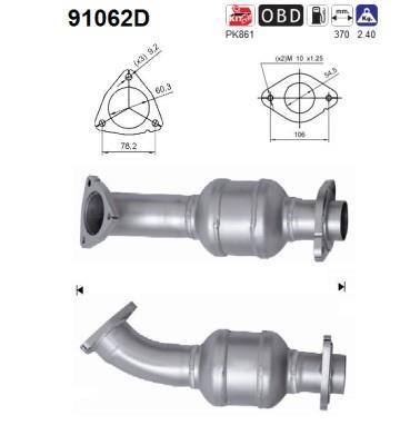 Catalyseur (Pot catalytique) AS 91062D