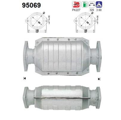 Catalyseur (Pot catalytique) AS ref. 95069