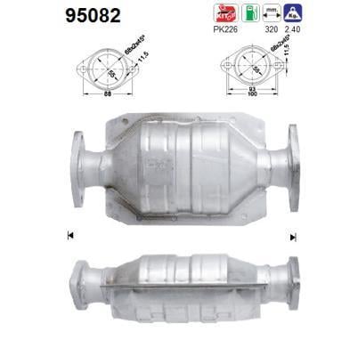 Catalyseur (Pot catalytique) AS ref. 95082