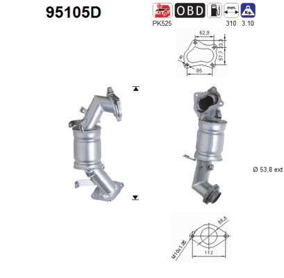 Catalyseur (Pot catalytique) AS 95105D