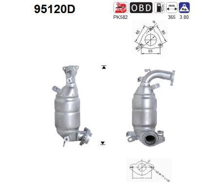 Catalyseur (Pot catalytique) AS 95120D