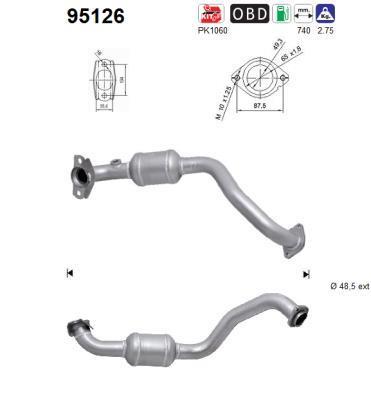 Catalyseur (Pot catalytique) AS 95126