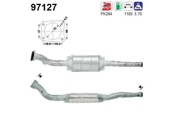 Catalyseur (Pot catalytique) AS 97127
