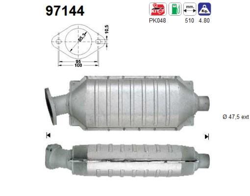 Catalyseur (Pot catalytique) AS 97144