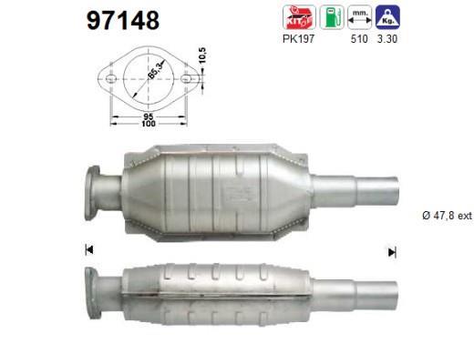 Catalyseur (Pot catalytique) AS 97148