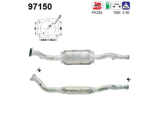 Catalyseur (Pot catalytique) AS 97150
