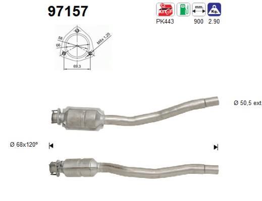 Catalyseur (Pot catalytique) AS ref. 97157