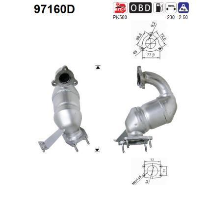 Catalyseur (Pot catalytique) AS 97160D