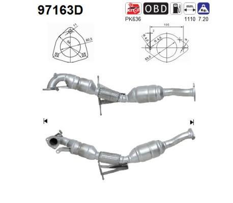 Catalyseur (Pot catalytique) AS ref. 97163D