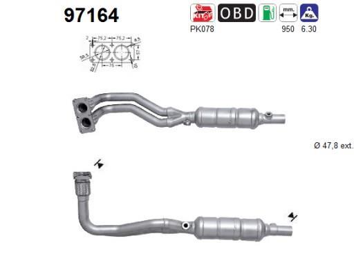 Catalyseur (Pot catalytique) AS ref. 97164