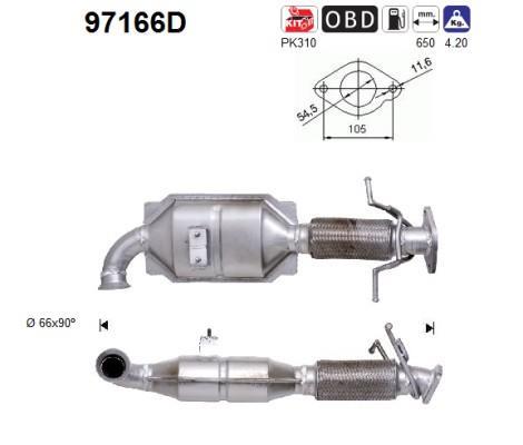 Catalyseur (Pot catalytique) AS ref. 97166D