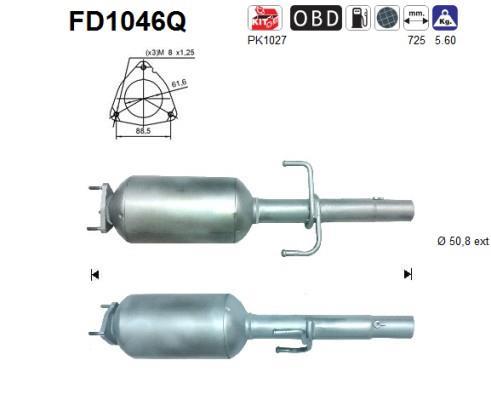 Filtre à particules / FAP (FAP diesel) AS FD1046Q