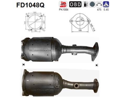Filtre à particules / FAP (FAP diesel) AS ref. FD1048Q