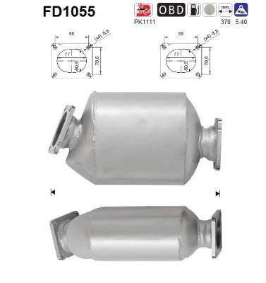 Filtro de partículas / FAP (FAP diésel) AS ref. FD1055