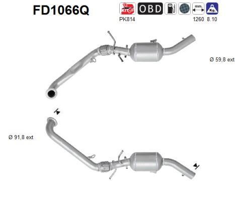 Filtre à particules / FAP (FAP diesel) AS ref. FD1066Q